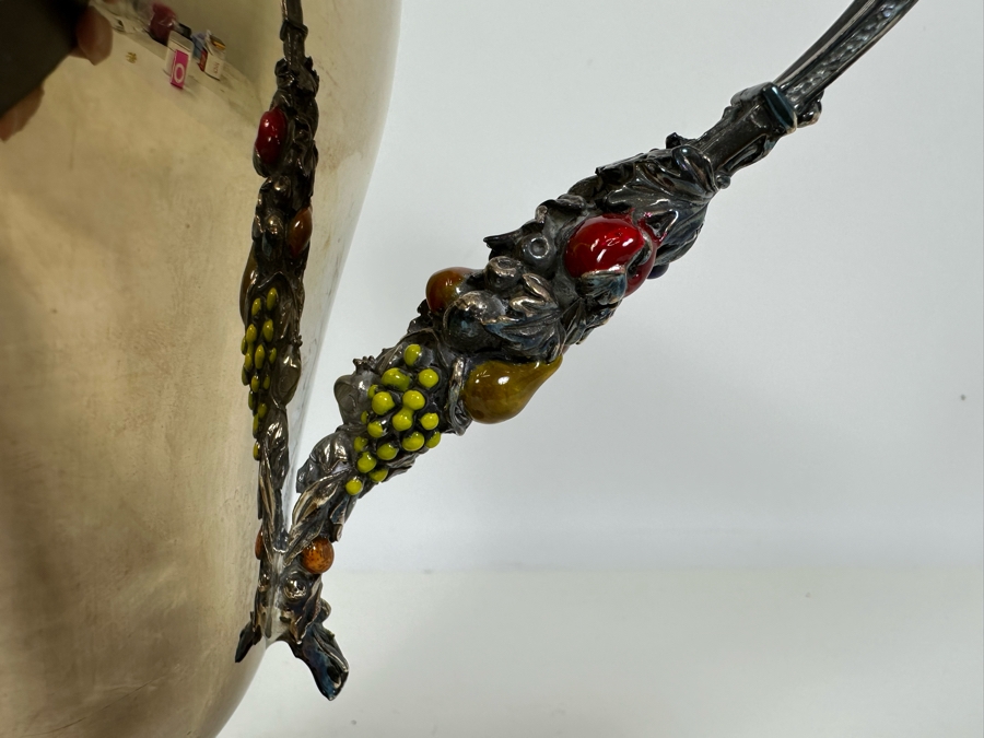 Large Sterling Silver Italian Pitcher Hallmarked Retailed By Neiman Marcus 792g [Photo 6]