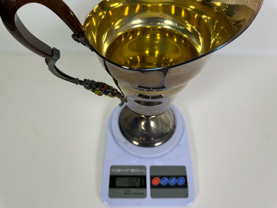 Large Sterling Silver Italian Pitcher Hallmarked Retailed By Neiman Marcus 792g [Photo 18]