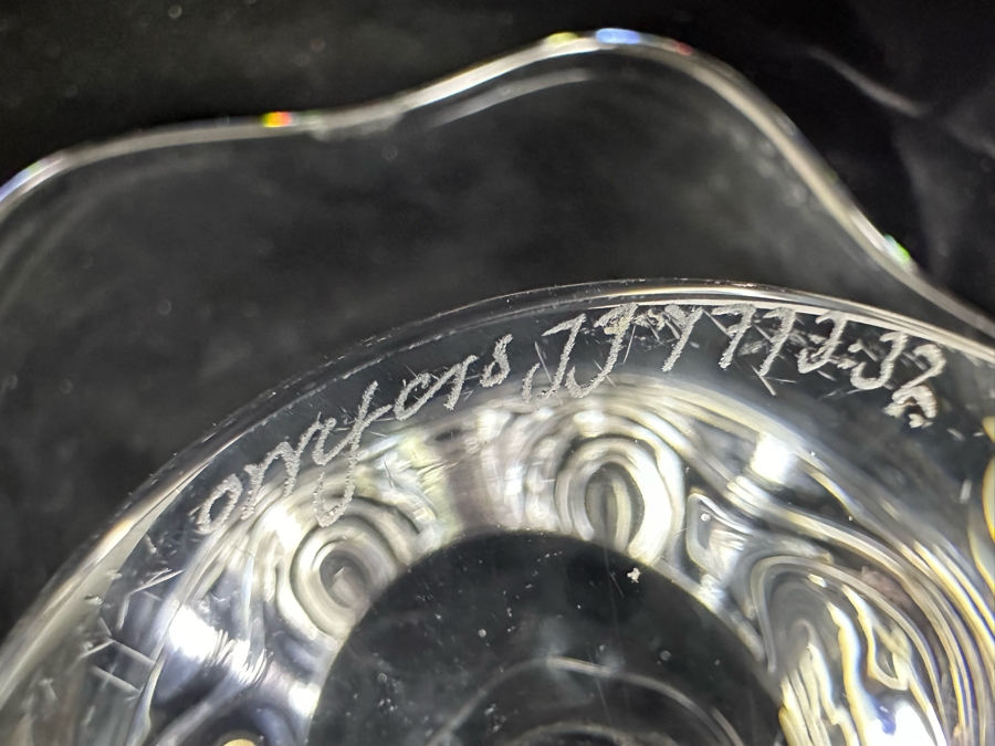 Orrefors Crystal Art Glass Centerpiece Footed Bowl Made In Sweden 10.5W X 5H [Photo 10]