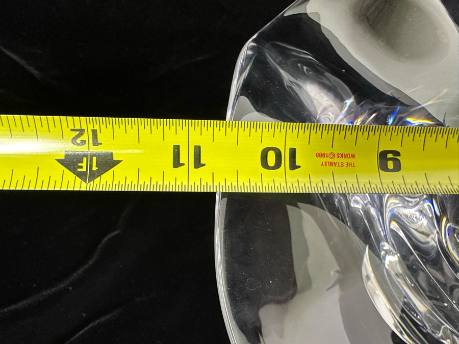 Orrefors Crystal Art Glass Centerpiece Footed Bowl Made In Sweden 10.5W X 5H [Photo 12]