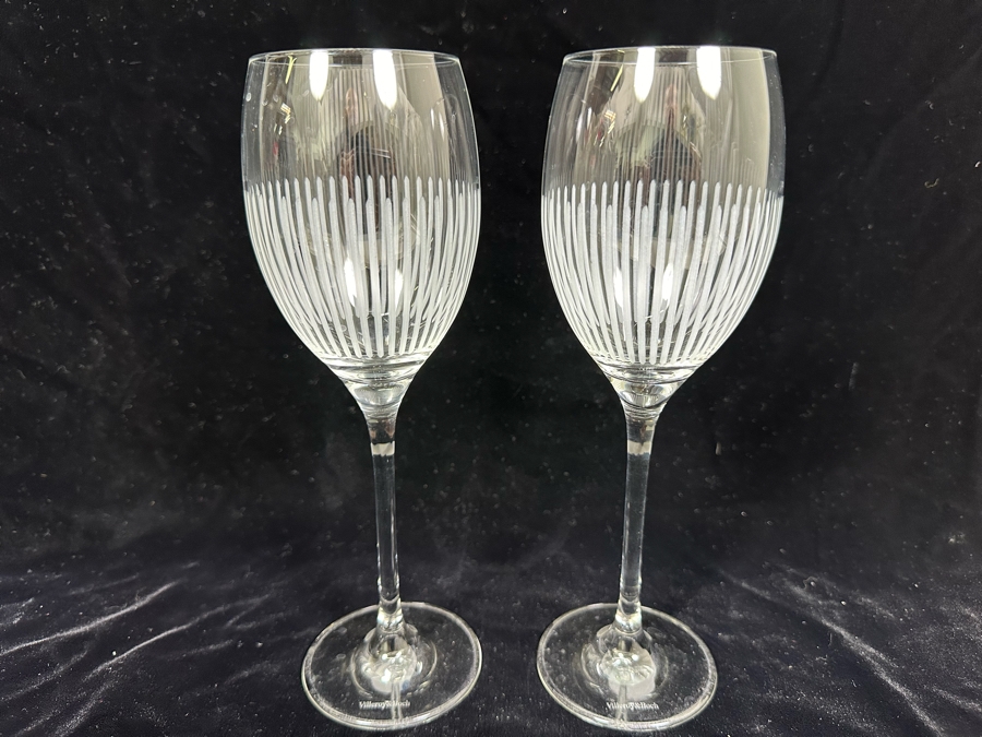 Pair Of Villeroy & Boch Stemware Glasses 9.5H [Photo 2]