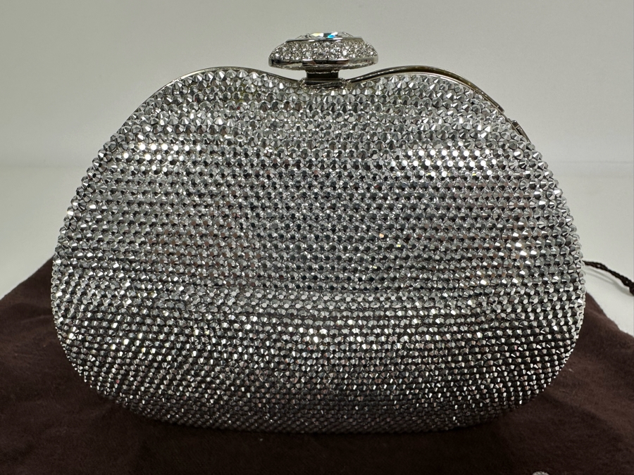 Judith Leiber New York Swarovski Crystal Minaudiere Clutch Purse Evening Handbag [Photo 6]