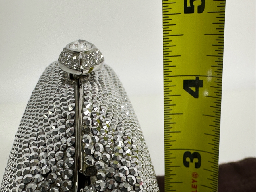 Judith Leiber New York Swarovski Crystal Minaudiere Clutch Purse Evening Handbag [Photo 14]