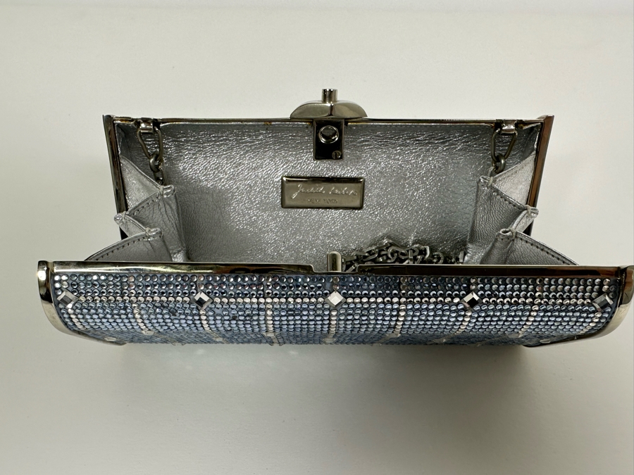 Judith Leiber New York Swarovski Crystal Minaudiere Clutch Purse Evening Handbag [Photo 7]