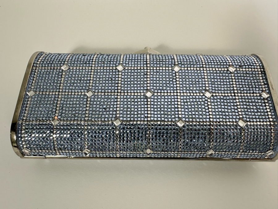 Judith Leiber New York Swarovski Crystal Minaudiere Clutch Purse Evening Handbag [Photo 5]