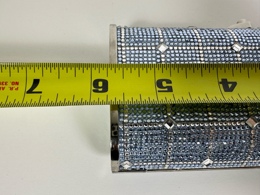 Judith Leiber New York Swarovski Crystal Minaudiere Clutch Purse Evening Handbag [Photo 10]