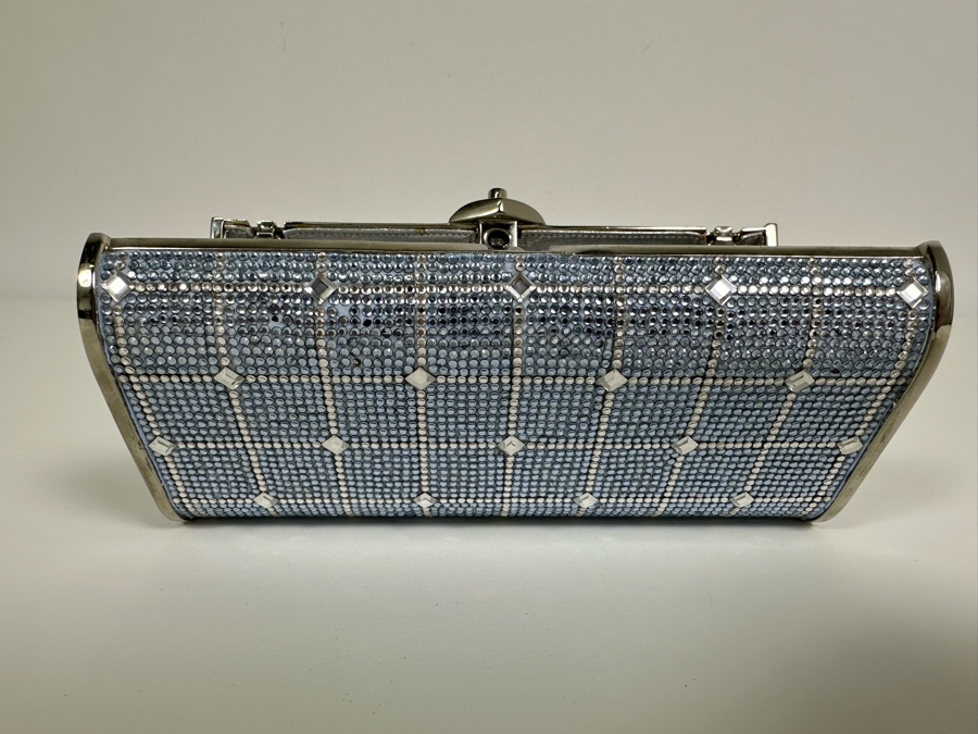 Judith Leiber New York Swarovski Crystal Minaudiere Clutch Purse Evening Handbag [Photo 6]