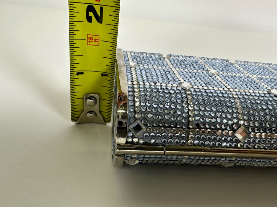 Judith Leiber New York Swarovski Crystal Minaudiere Clutch Purse Evening Handbag [Photo 12]