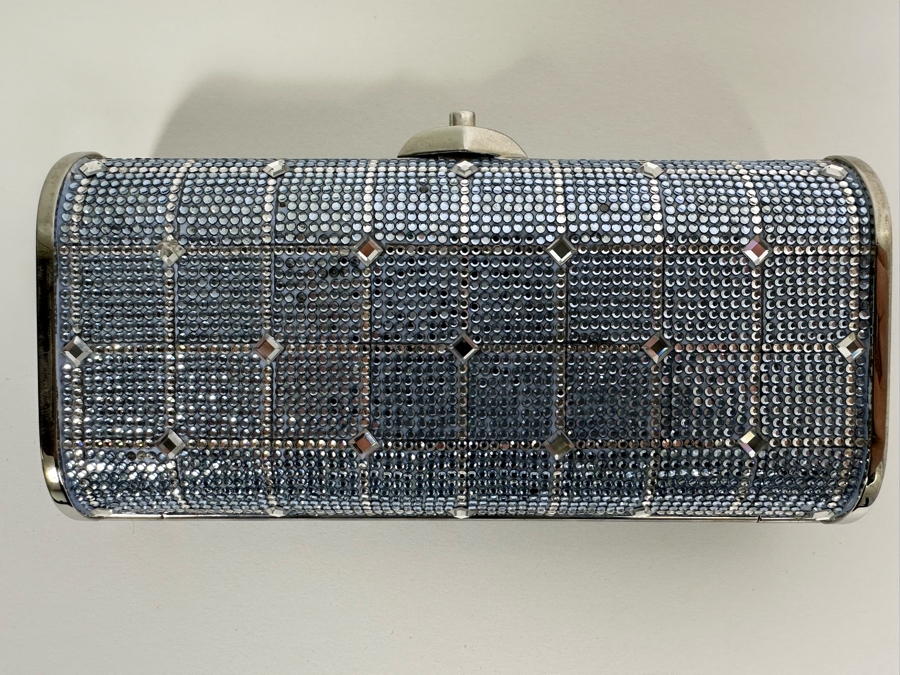 Judith Leiber New York Swarovski Crystal Minaudiere Clutch Purse Evening Handbag [Photo 2]