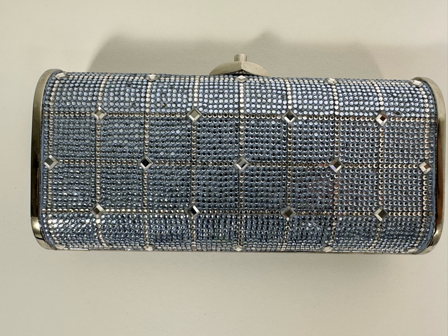 Judith Leiber New York Swarovski Crystal Minaudiere Clutch Purse Evening Handbag [Photo 4]