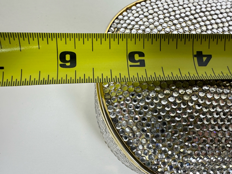 Judith Leiber New York Swarovski Crystal Minaudiere Clutch Purse Evening Handbag [Photo 10]