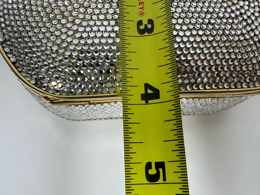 Judith Leiber New York Swarovski Crystal Minaudiere Clutch Purse Evening Handbag [Photo 12]