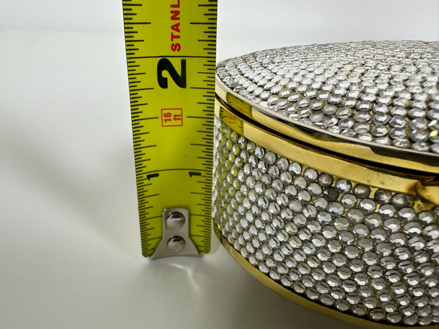 Judith Leiber New York Swarovski Crystal Minaudiere Clutch Purse Evening Handbag [Photo 11]