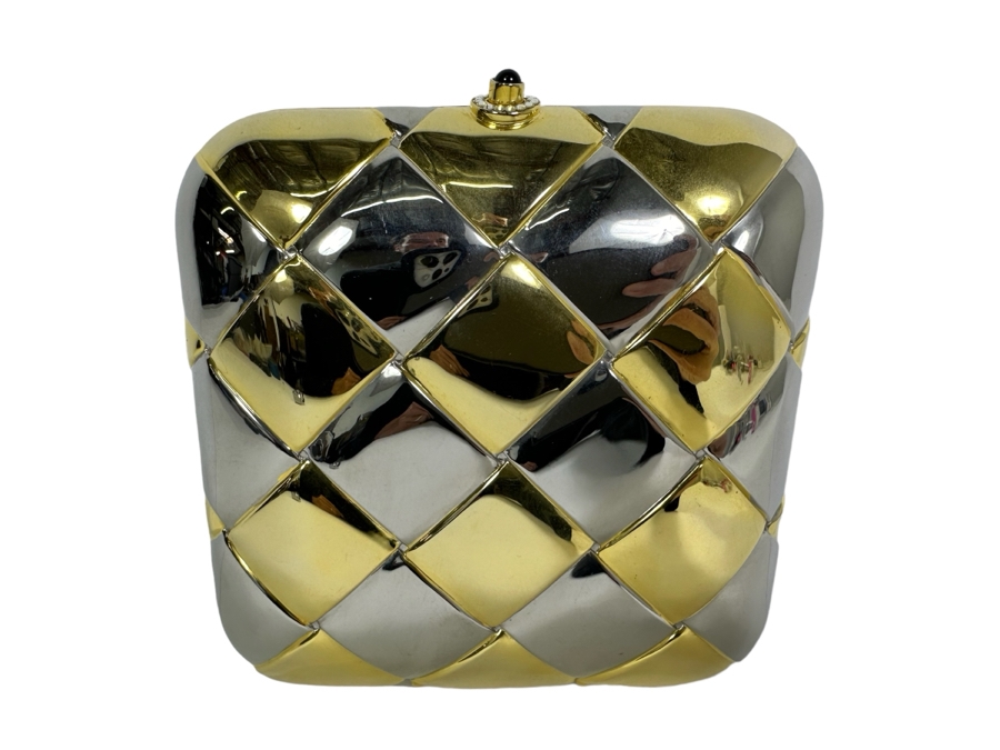 Nordstrom Minaudiere Metal Clutch Purse Evening Handbag