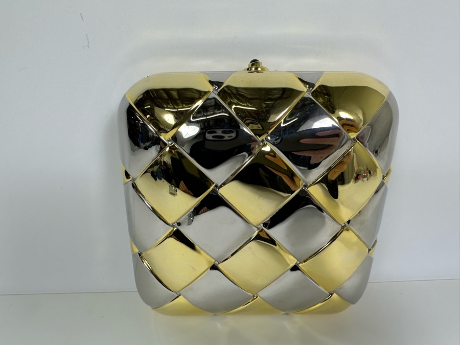 Nordstrom Minaudiere Metal Clutch Purse Evening Handbag [Photo 4]