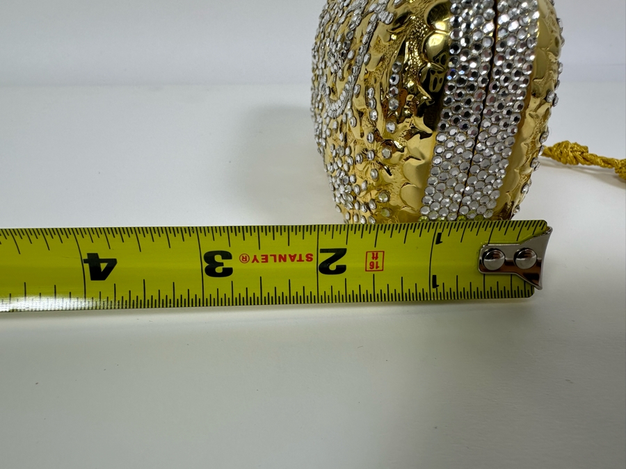 Judith Leiber New York Swarovski Crystal Minaudiere Clutch Purse Evening Handbag [Photo 13]