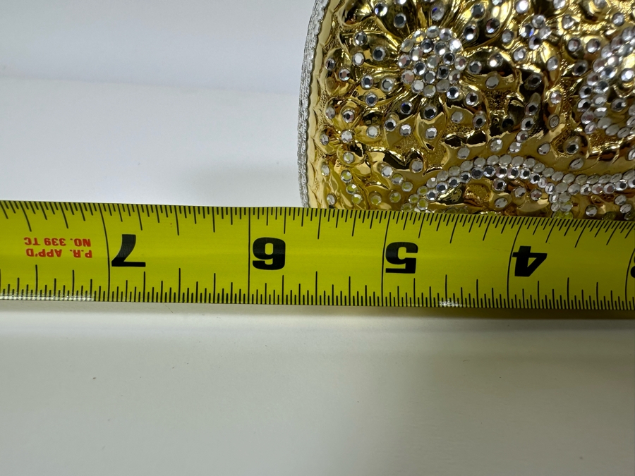 Judith Leiber New York Swarovski Crystal Minaudiere Clutch Purse Evening Handbag [Photo 12]