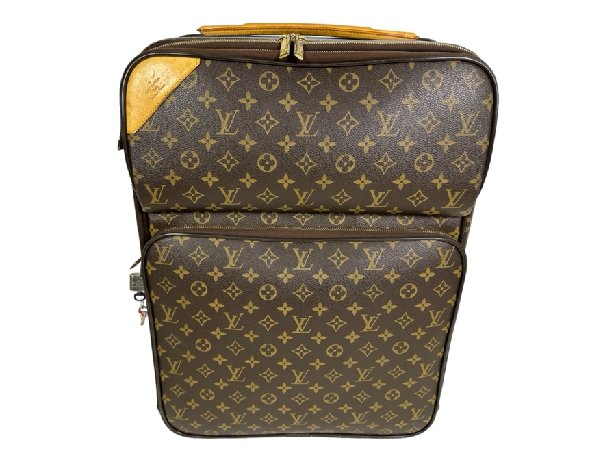 Louis Vuitton Pegase 55 Monogram Canvas Business Suitcase Travel Bag Brown 16W X 21H X 9D
