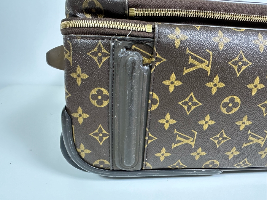 Louis Vuitton Pegase 55 Monogram Canvas Business Suitcase Travel Bag Brown 16W X 21H X 9D [Photo 23]