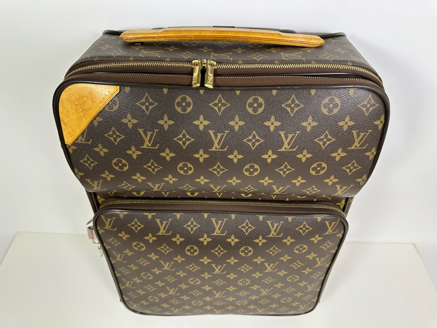 Louis Vuitton Pegase 55 Monogram Canvas Business Suitcase Travel Bag Brown 16W X 21H X 9D [Photo 5]