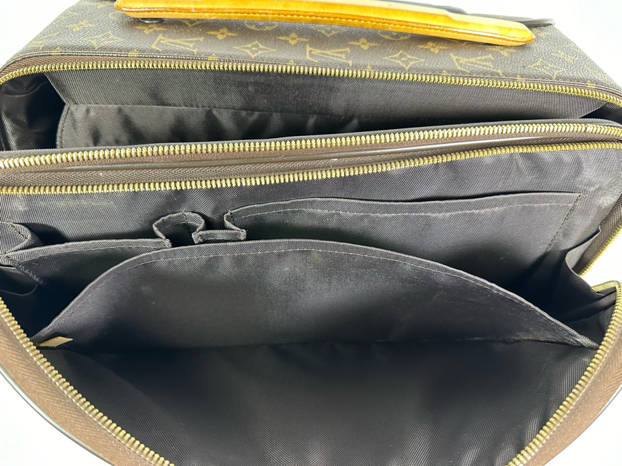 Louis Vuitton Pegase 55 Monogram Canvas Business Suitcase Travel Bag Brown 16W X 21H X 9D [Photo 16]