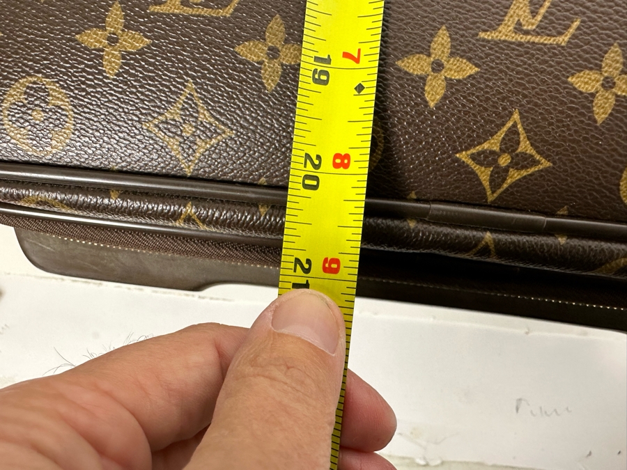 Louis Vuitton Pegase 55 Monogram Canvas Business Suitcase Travel Bag Brown 16W X 21H X 9D [Photo 27]