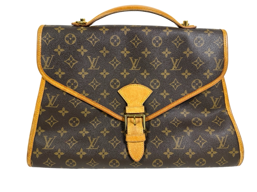 Louis Vuitton Monogram Beverly GM Messenger Laptop Handbag 16W X 12H
