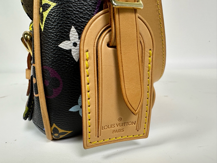 Louis Vuitton Lodge Shoulder Bag PM Black Canvas Murakami Multicolor Monogram 13W X 9H [Photo 6]