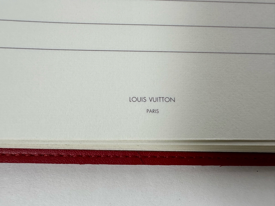 Louis Vuitton Red Vernis Notebook 6-Ring Binder With Louis Vuitton Lined Paper 9W X 9H [Photo 10]