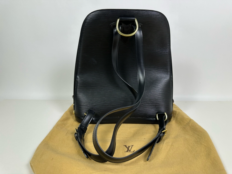 Louis Vuitton Epi Gobelins Leather Black Backpack Handbag 12 X 14 [Photo 5]