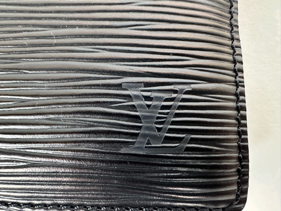 Louis Vuitton Epi Pochette Homme Leather Black Clutch Handbag 6 x 4.25 [Photo 5]