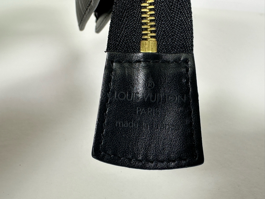 Louis Vuitton Epi Pochette Homme Leather Black Clutch Handbag 6 x 4.25 [Photo 7]
