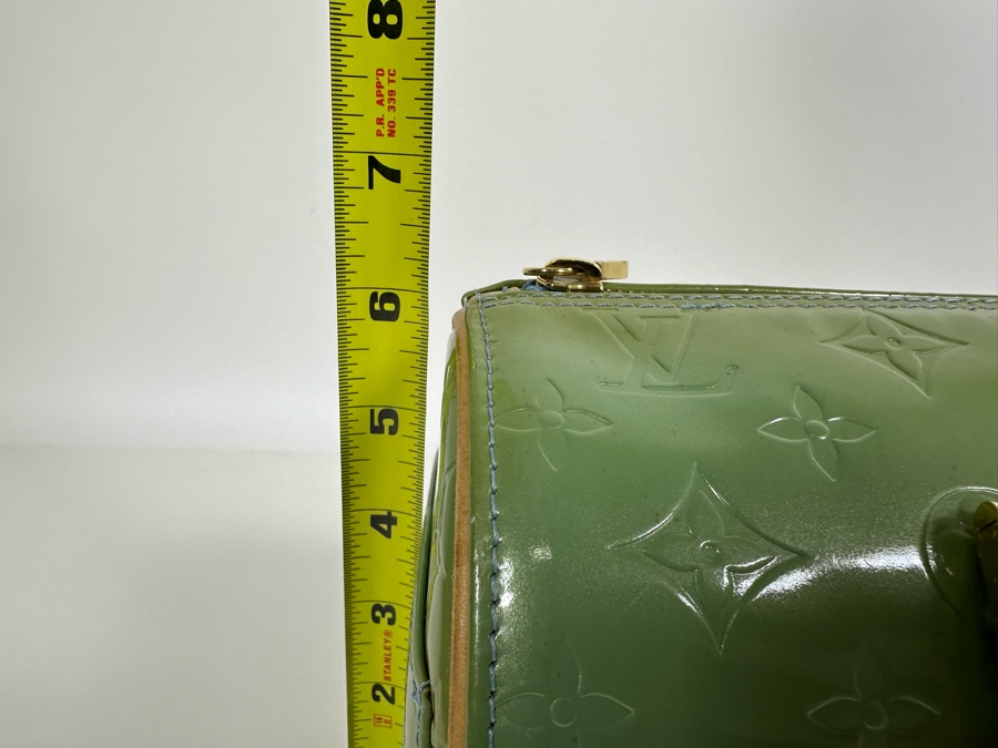Louis Vuitton Vernis Monogram Bedford Handbag Mint Green 12 X 6 [Photo 17]