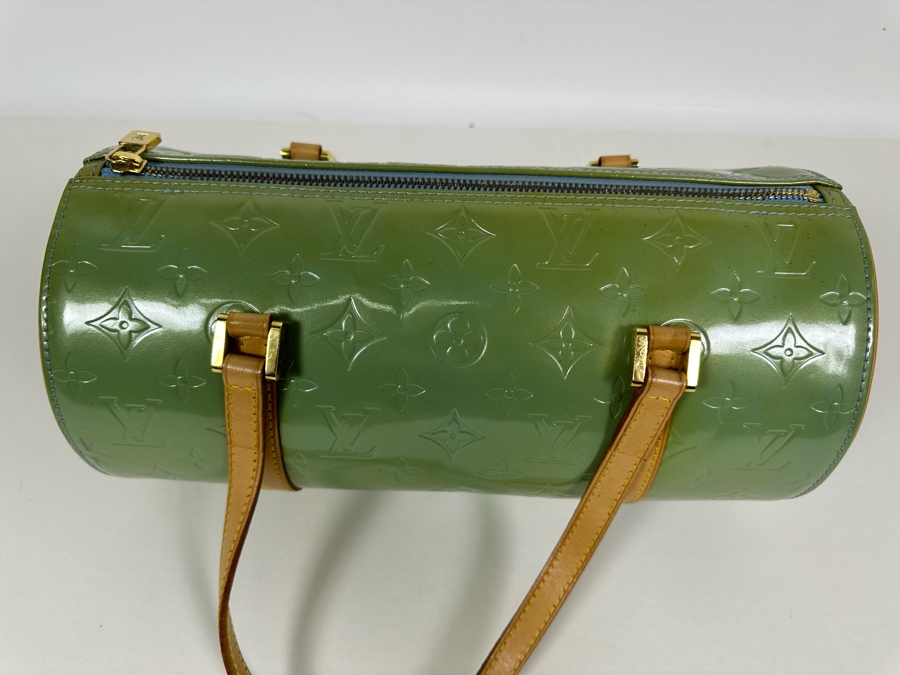 Louis Vuitton Vernis Monogram Bedford Handbag Mint Green 12 X 6 [Photo 10]