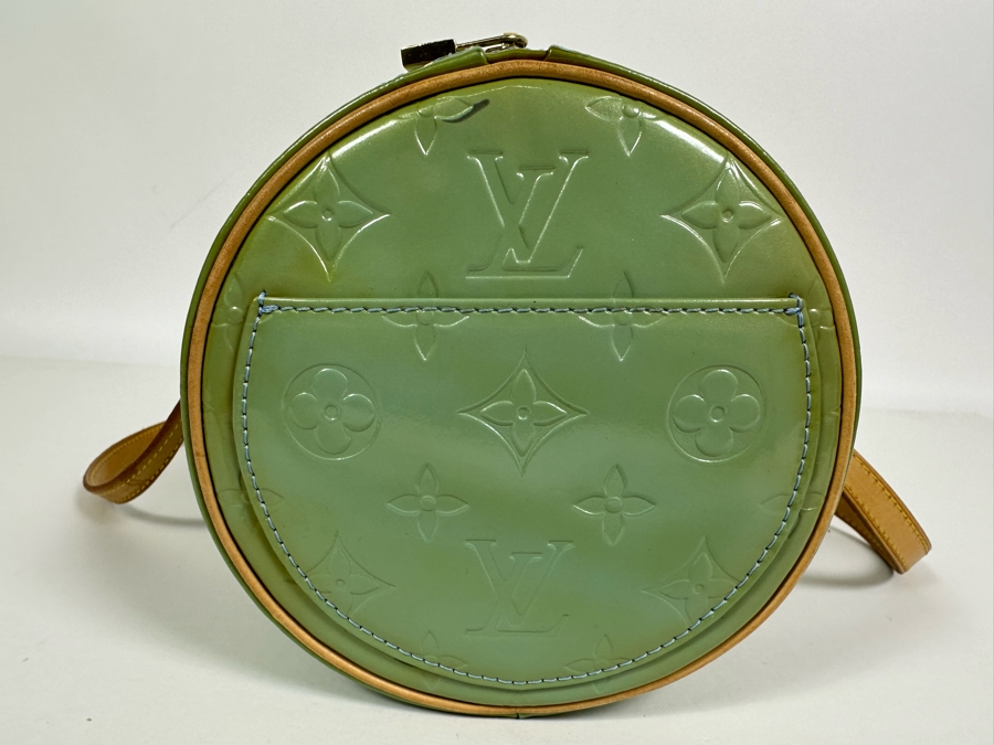 Louis Vuitton Vernis Monogram Bedford Handbag Mint Green 12 X 6 [Photo 7]