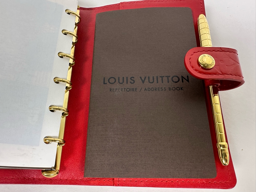 Louis Vuitton Vernis Monogram Agenda Day Planner Address Book With LV Ruler & LV Pen 4.5 X 6 [Photo 2]
