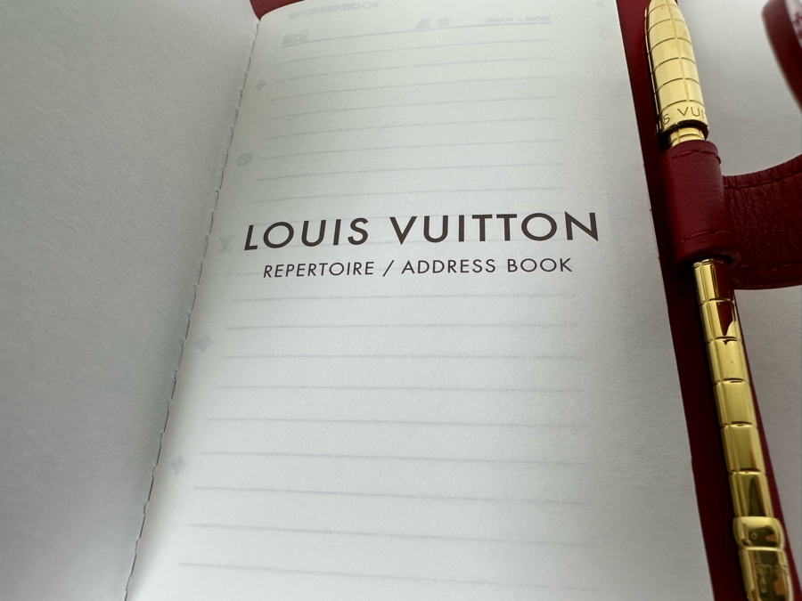 Louis Vuitton Vernis Monogram Agenda Day Planner Address Book With LV Ruler & LV Pen 4.5 X 6 [Photo 13]