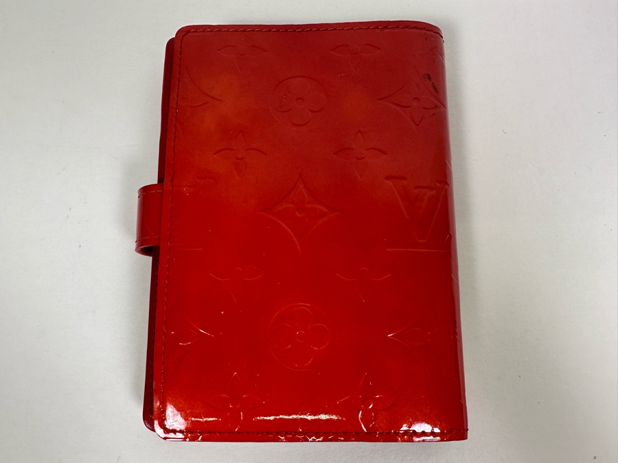 Louis Vuitton Vernis Monogram Agenda Day Planner Address Book With LV Ruler & LV Pen 4.5 X 6 [Photo 5]