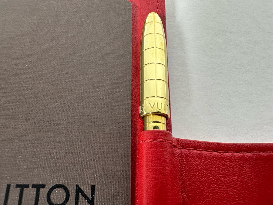 Louis Vuitton Vernis Monogram Agenda Day Planner Address Book With LV Ruler & LV Pen 4.5 X 6 [Photo 12]