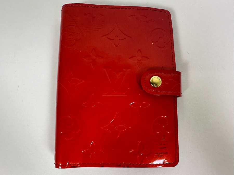 Louis Vuitton Vernis Monogram Agenda Day Planner Address Book With LV Ruler & LV Pen 4.5 X 6 [Photo 4]