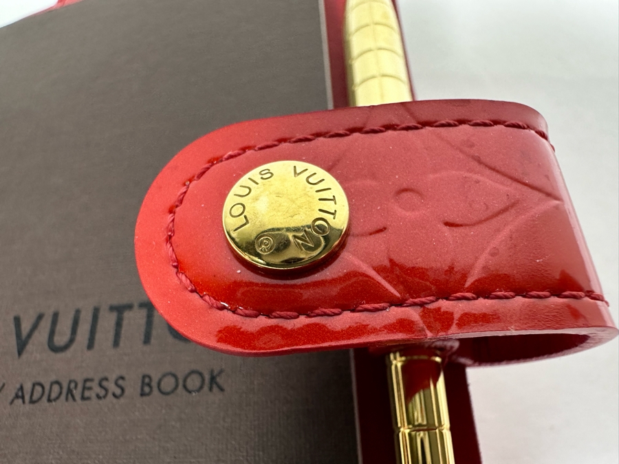 Louis Vuitton Vernis Monogram Agenda Day Planner Address Book With LV Ruler & LV Pen 4.5 X 6 [Photo 11]