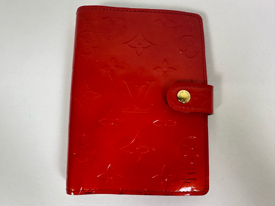 Louis Vuitton Vernis Monogram Agenda Day Planner Address Book With LV Ruler & LV Pen 4.5 X 6 [Photo 3]