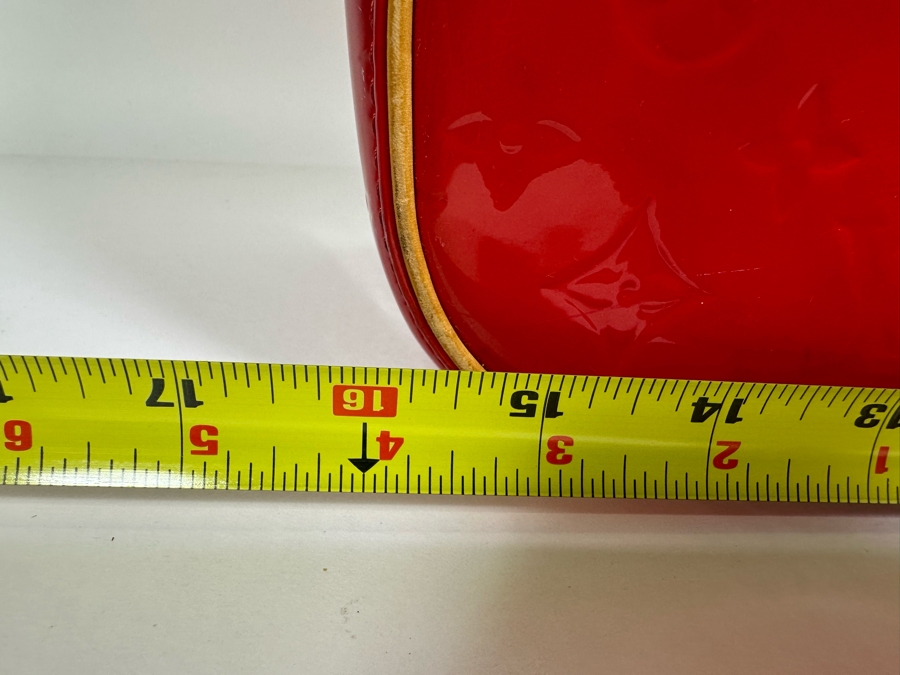 Louis Vuitton Vernis Monogram Sutton Red Leather Tote Shoulder Handbag 16.5 X 12.5 [Photo 20]