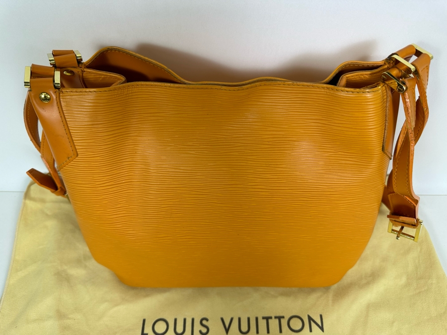 Louis Vuitton Epi Orange Leather Mandara MM Shoulder Handbag 12W X 10.5H [Photo 5]