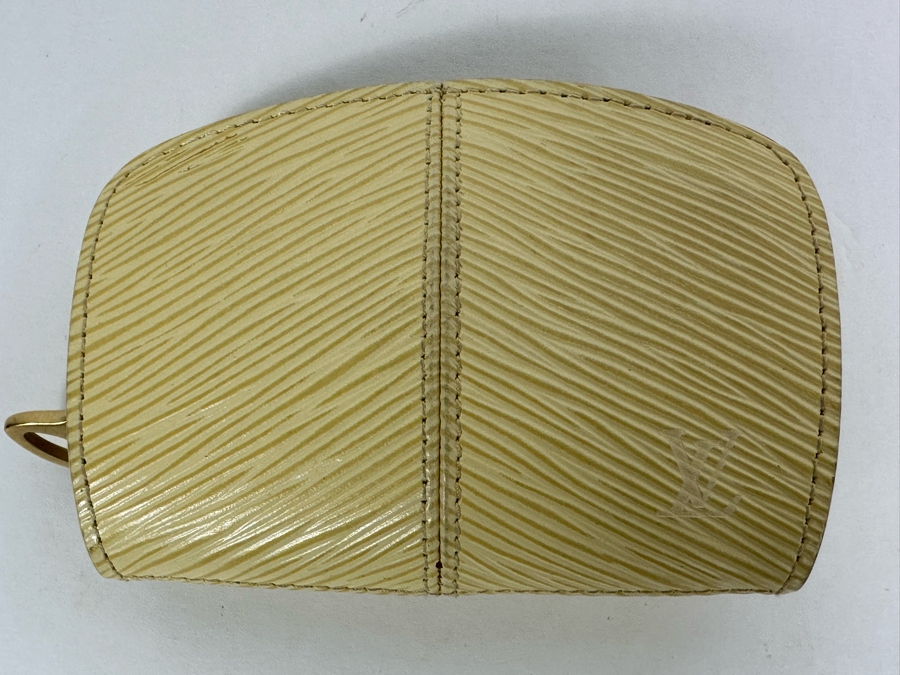 Louis Vuitton Epi Vanilla Yellow Leather Coin Change Purse 4.5 X 3.5 [Photo 3]