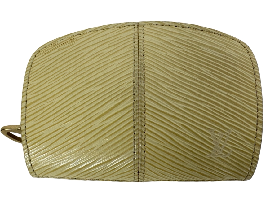 Louis Vuitton Epi Vanilla Yellow Leather Coin Change Purse 4.5 X 3.5
