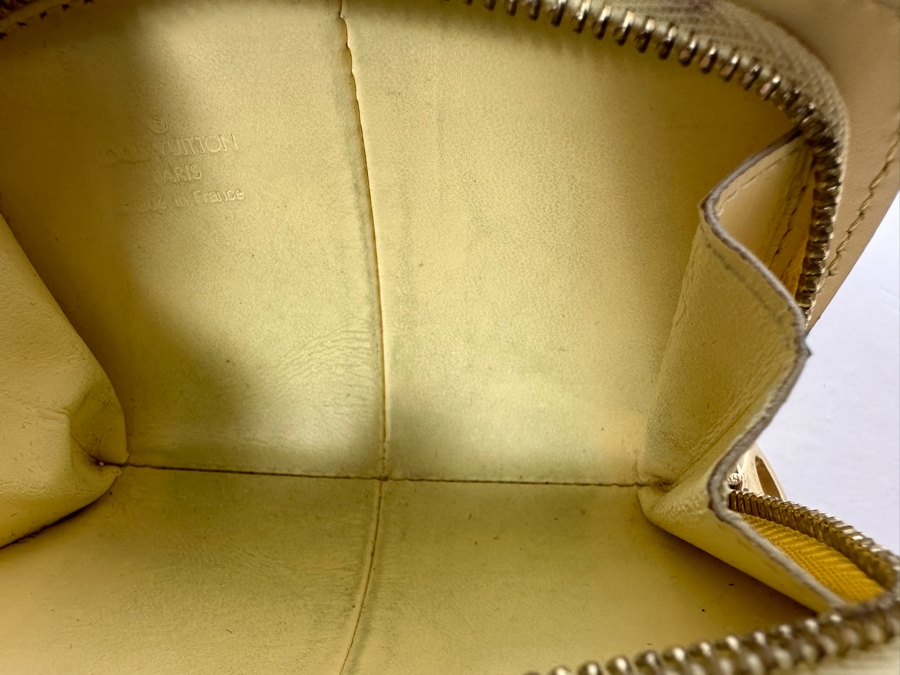 Louis Vuitton Epi Vanilla Yellow Leather Coin Change Purse 4.5 X 3.5 [Photo 9]