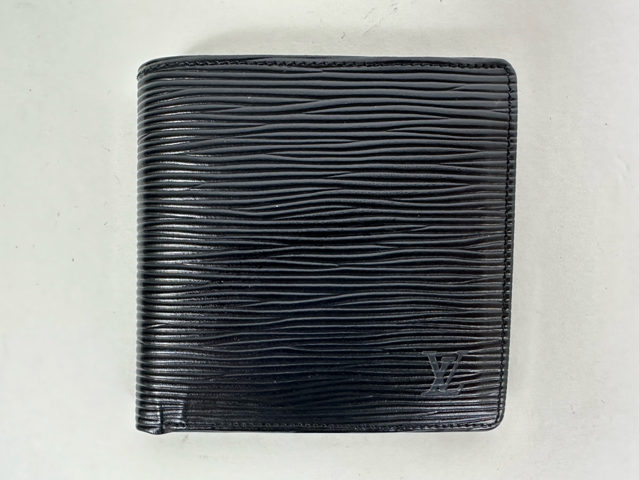 Louis Vuitton Epi Black Leather Bifold Wallet 4.25W X 4.2H [Photo 2]