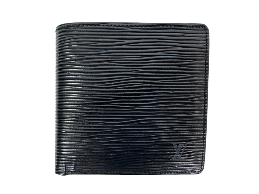 Louis Vuitton Epi Black Leather Bifold Wallet 4.25W X 4.2H