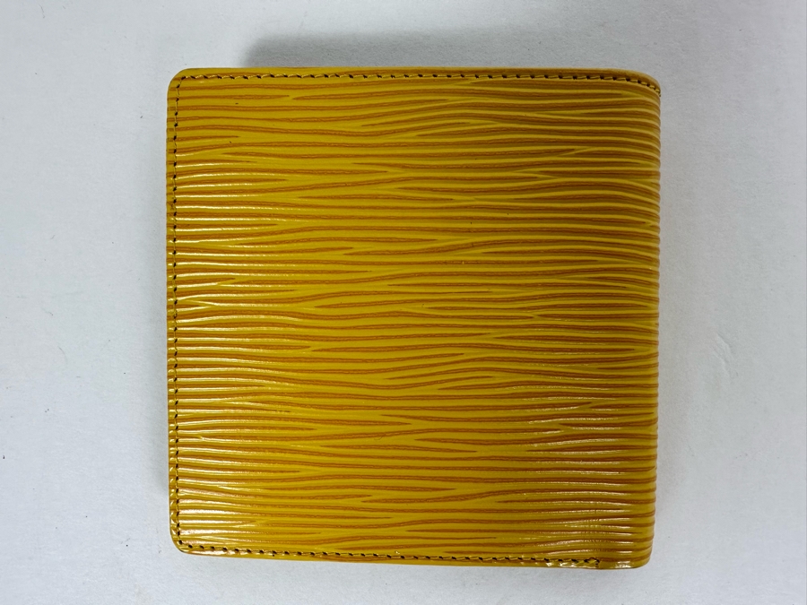 Louis Vuitton Epi Yellow Leather Bifold Wallet 4.25W X 4.2H [Photo 4]